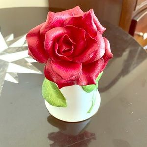 🌺🔔 Franklin Mint Flower Collection -ROYALTY ROSE